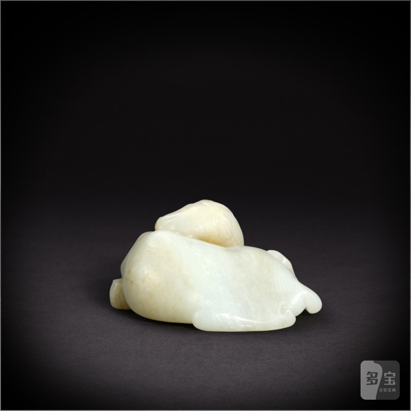 A white jade camel, Qing dynasty, 18th - 19th century | 清十八至十九世紀 白玉駱駝 - 图2